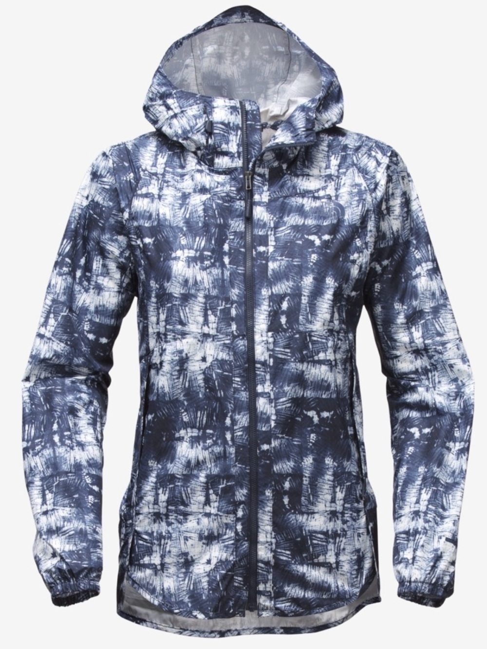 The North Face Women's Cosmic Blue Flyweight Hooded Windbreaker Jacket sz Small